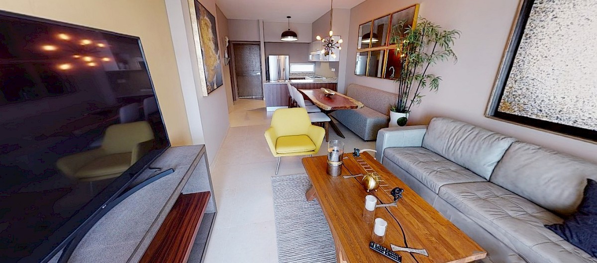 Departamento en Vía Montejo, mod. Oceana 1 hab