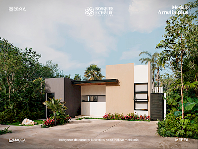 Casa en Bosques de Cholul, mod. Amelia