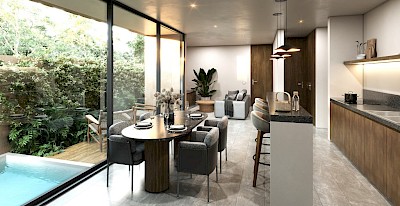 Departamento en Ninfa, mod. Duplex garden