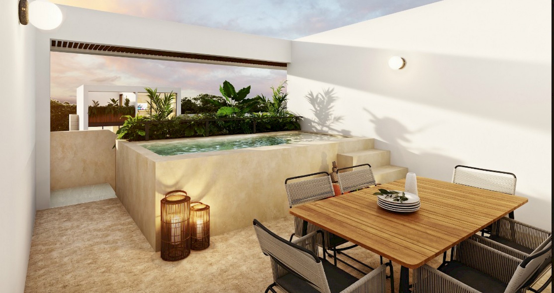 Departamento en Bona, mod. Rooftop 2 hab