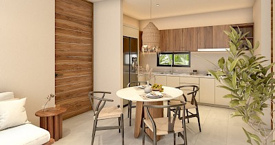 Departamento en Zennova Dzityá, mod. Nova