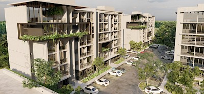 Departamento en Lahún Cholul, mod. A