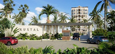 Departamento en Kuxtal Santa Clara, mod. 222