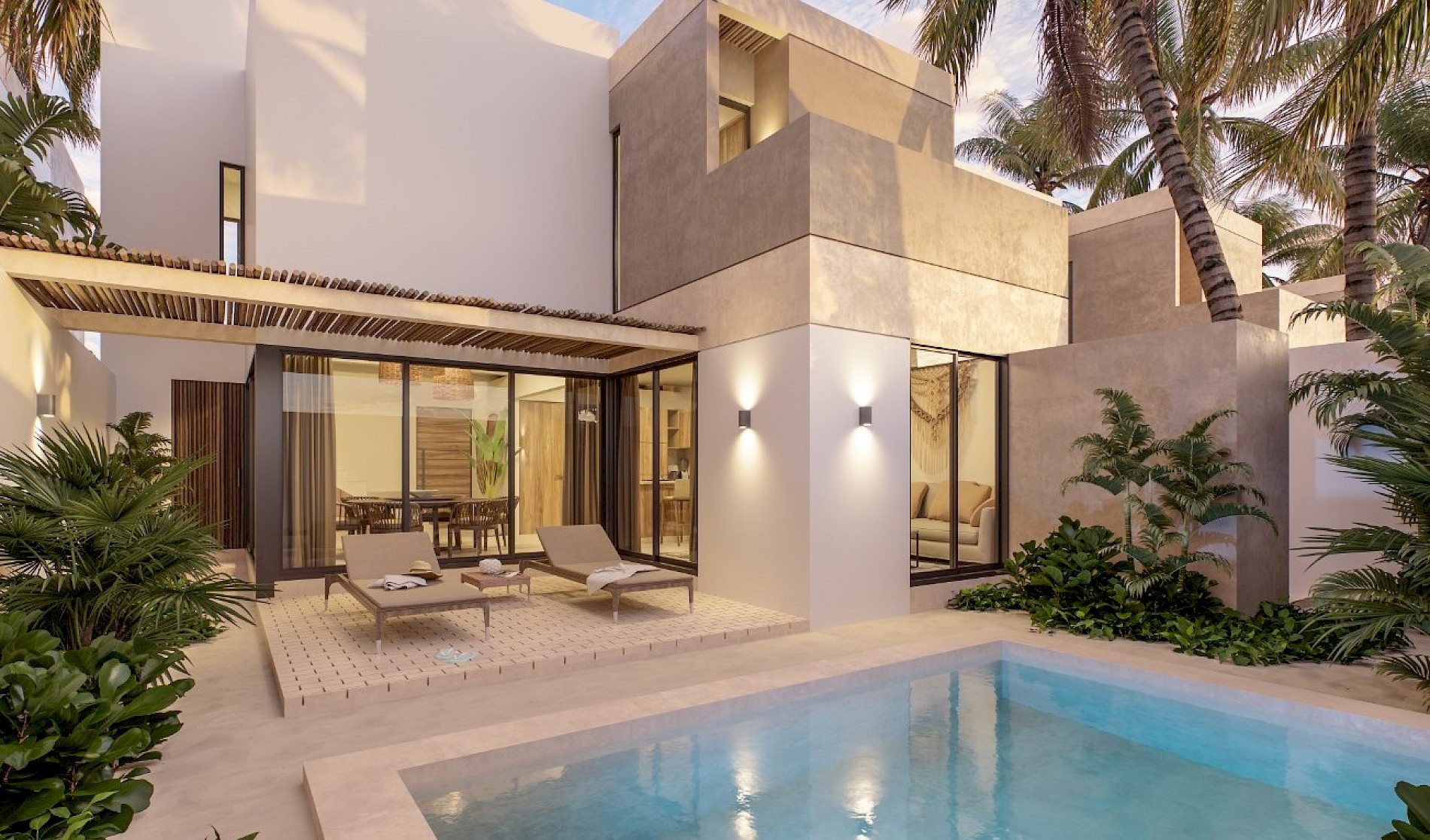 Casa en Puerto Flamingo, mod. Palmar