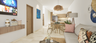 Departamento en Najau Chicxulub, mod. Pentgarden Gaviota