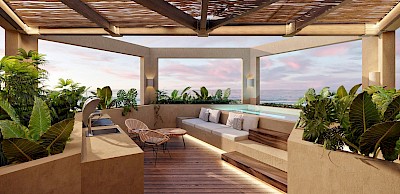 Penthouse en Mar de Miel, mod. Colmena