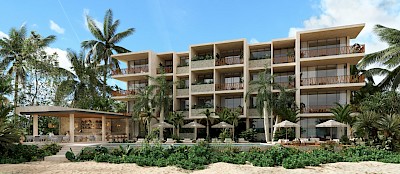 Departamento en Arrecife Sisal, mod. Laguna