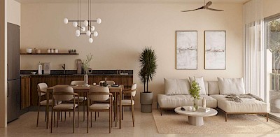 Departamento en Plantar Dzityá, mod. Rama A/B