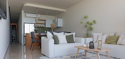 Departamento en Blancamar Telchac, mod. 2 hab