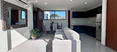 Departamento en Dua Living Dzityá, mod. Planta alta