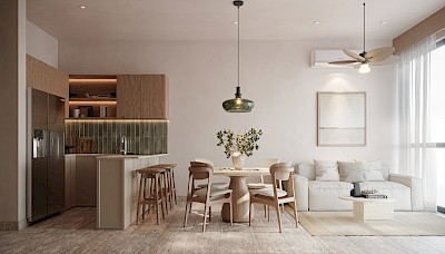 Departamento en Dianela Dzityá, mod. Harmony