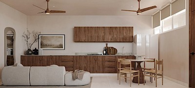 Departamento en Bentro Benito Juárez Norte, mod. One