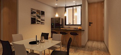 Departamento en Lirio Blanco-Montes de Amé, mod. 2 hab