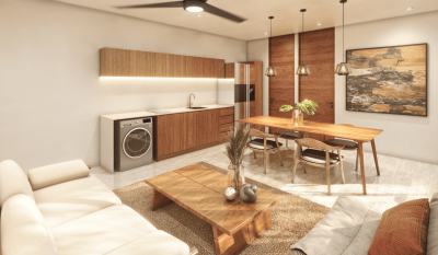 Departamento en Canea Temozón, mod. 1 habitación