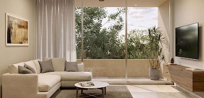 Departamento en Distrito Country, mod. Munara 80 Flex