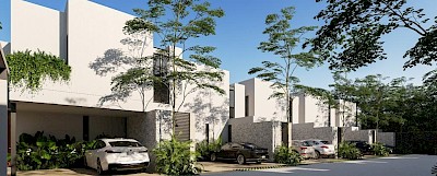 Townhouse en Tanna II Komchén, mod. A