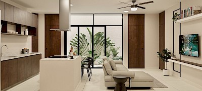 Departamentos en Ávita Chuburná, mod. C