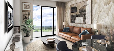 Departamento en Vía Montejo, mod. Casa Mitos A1