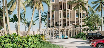 Departamento en Kuxtal Santa Clara, mod. 102