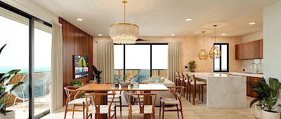 Departamento en Costa Bonanza -Chuburná Puerto,  mod. B