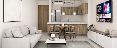 Departamento en Oxygen Montes de Amé, mod. Flow