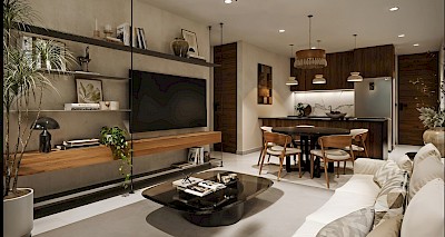 Departamento en Elena Temozón, mod. A2