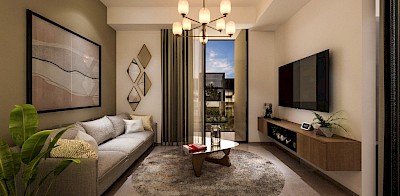 Departamento en Seremos, mod. Olma 1 hab