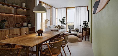 Departamento en Soha - Zona Country, mod. Duplex