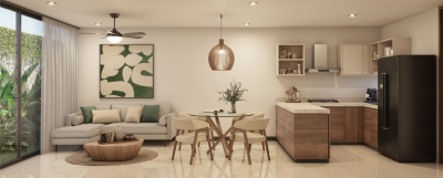 Departamentos en Santual Temozón, mod. 1 hab