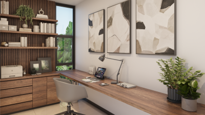 Departamentos en Santual Temozón, mod. 2 hab + estudio