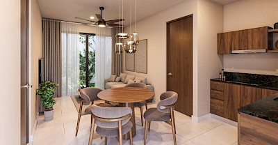 Departamento en Ozalia Temozón, mod. 2 hab