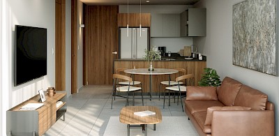 Departamento en Andera, mod. 1 hab