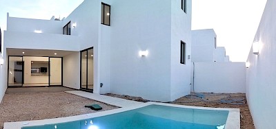 Residencias en Zenara Xcanatún, mod. Luca