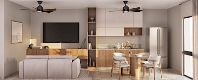 Departamento en Ábita Altabrisa, mod. A