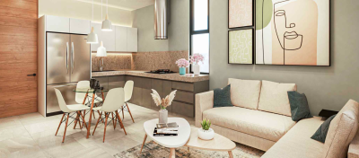 Departamento en Atala Dzityá, mod 1 hab + flex