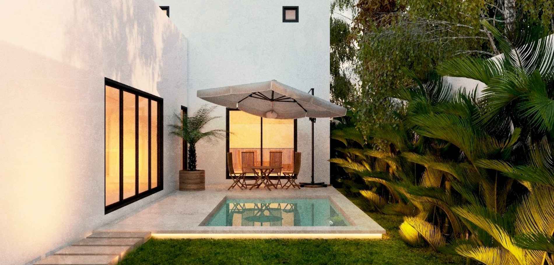 Residencia en Dzityá, mod. Alto