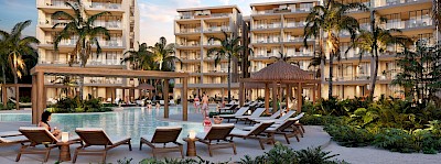 Departamento en Dunas Chuburná, mod. 3 habs