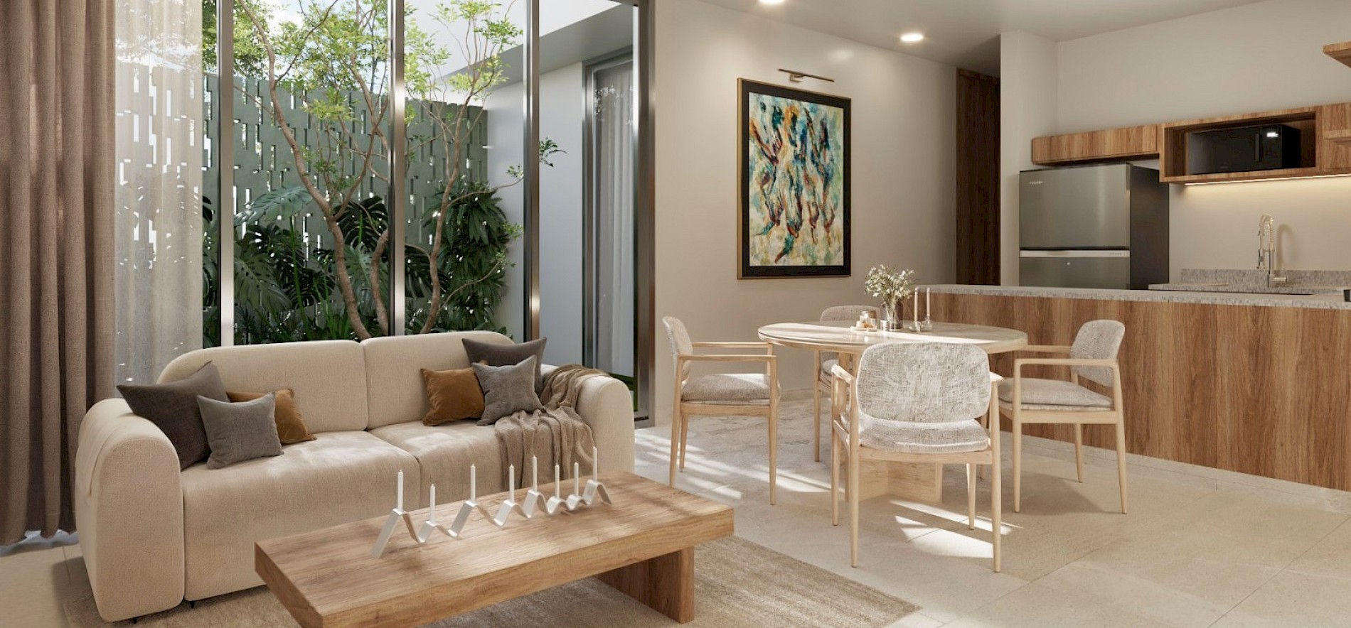 Departamento en Zitá, mod. 1 hab