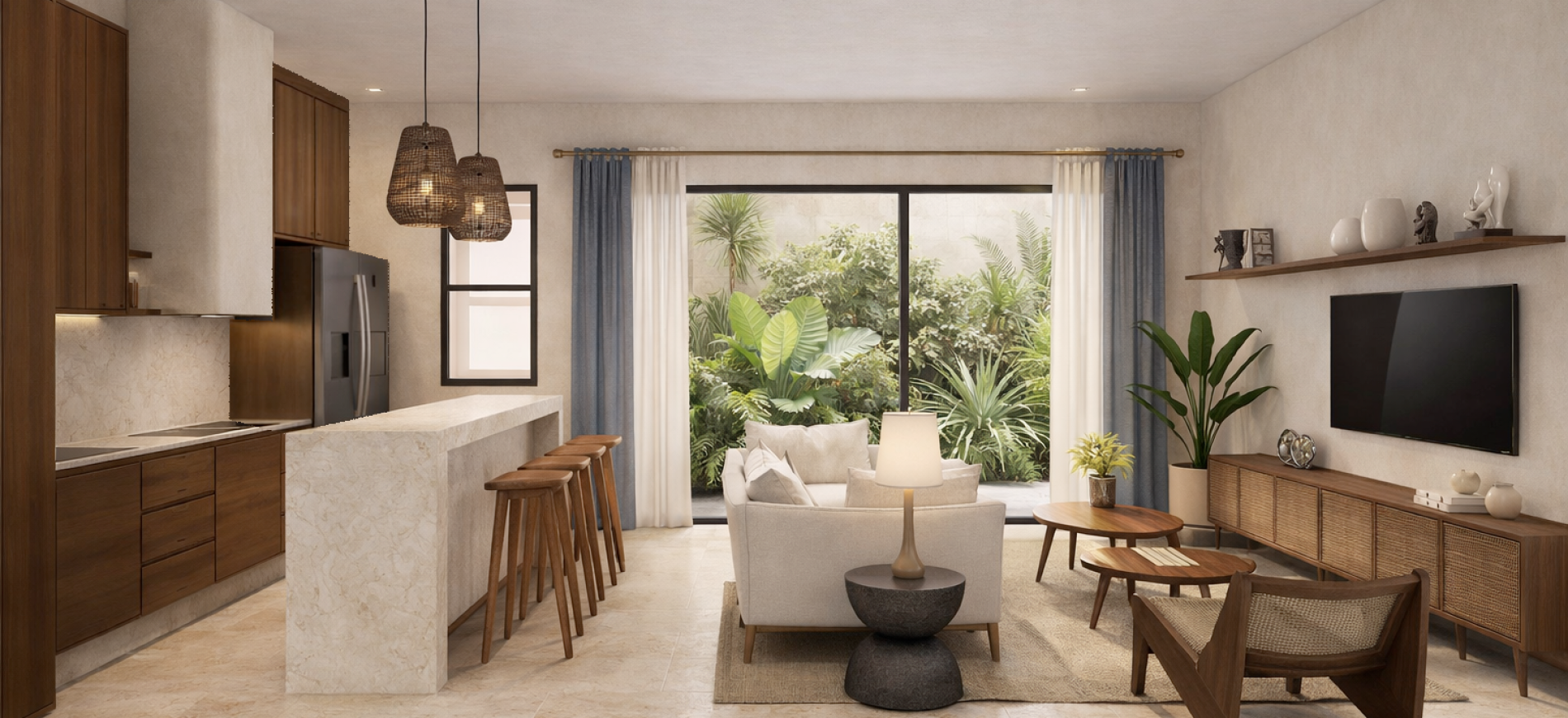 Departamento en Serena Chicxulub, mod. Garden