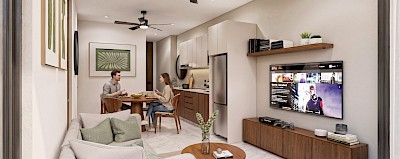 Departamento en Ubii Temozón, mod. 1 hab