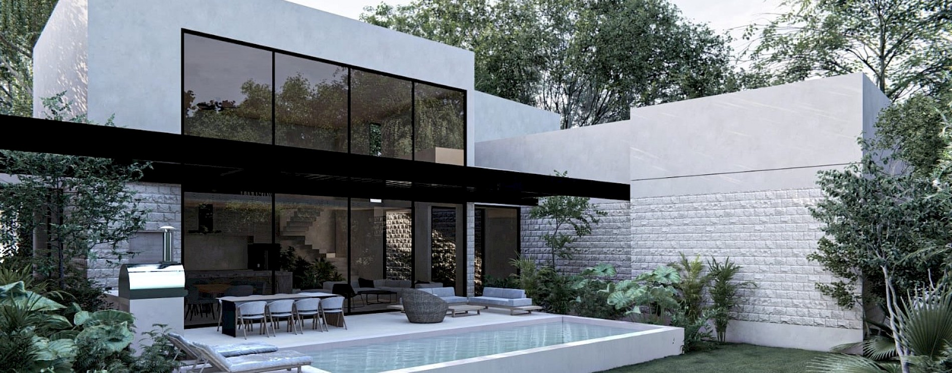 Residencia en Yucatán Country Club, mod. Paseo del Jaguar 68