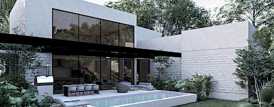 Residencia en Yucatán Country Club, mod. Paseo del Jaguar 68