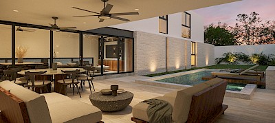 Residencia Colibrí en Dzityá, mod.  B