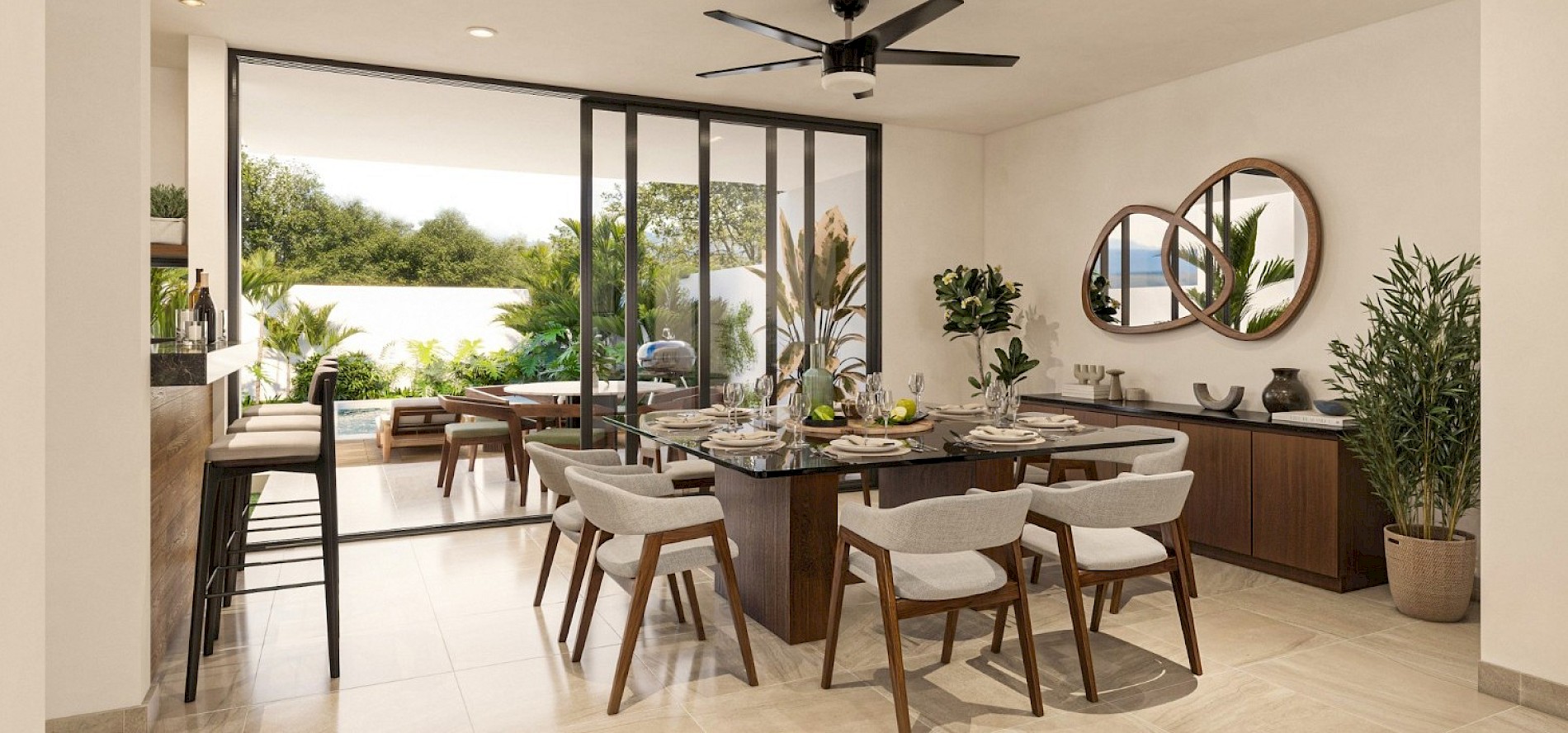 Residencia en Olisea Cholul, mod. Nodox 4 hab