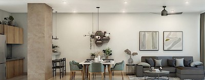 Departamento en Nuva, mod. Pent Garden