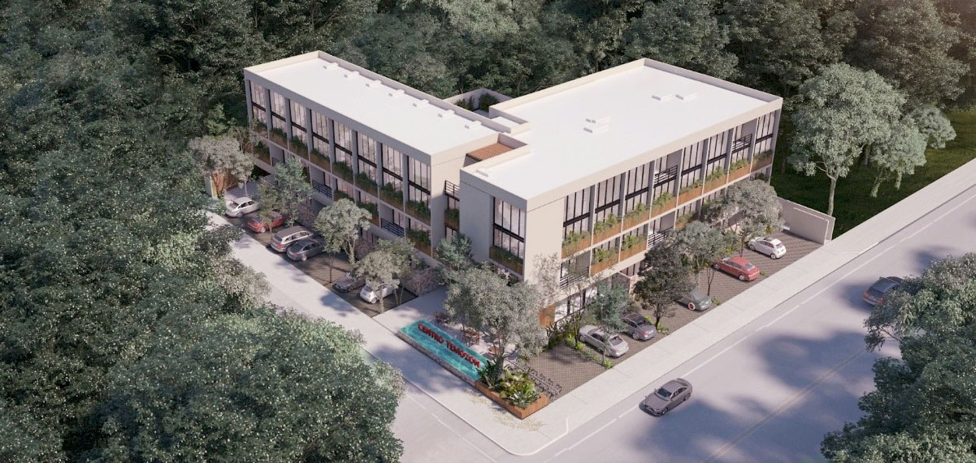 Departamento en Centro Temozon, mod. Terraza doble