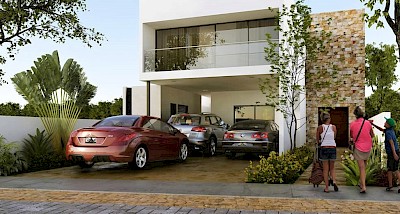 Casa en Privada Albarella, mod. D