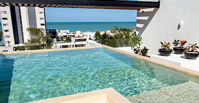 Departamento en Salina Puerto Progreso, mod. 2 hab