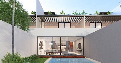 Townhouse en Yaax-beh, mod. 3 habs