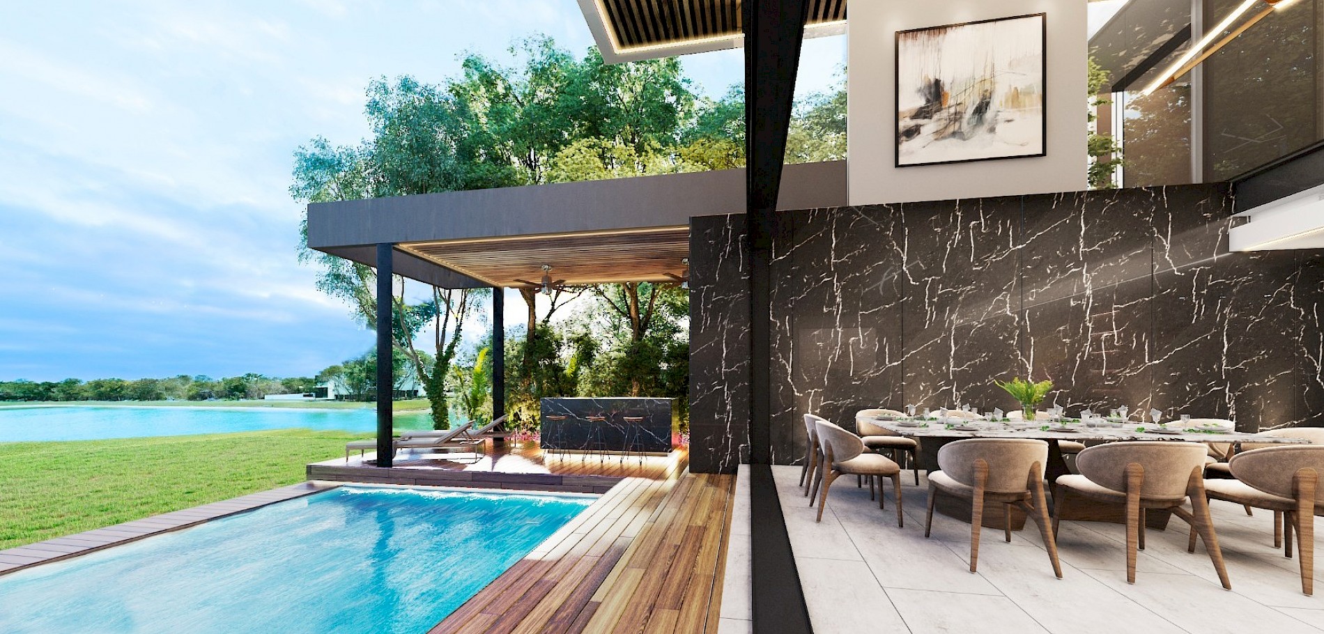 Residencia en Country Club, mod. Kilil 99-A